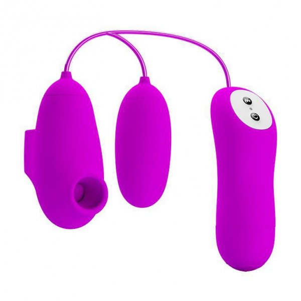 PRETTY LOVE - SUCTION & VIBRO-BULLETS, 12 vibration functions 12 sucking functions