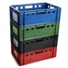 2x Fleischerkiste Eurofleischerkiste E2 Eurokasten Metzgerkiste Lagerkiste Blau 60x40