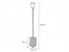 Gartenspaten Spitzspaten Metallstiel Feldspaten Schaufel Grabspaten 120cm Spaten