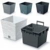 Blumentopf Blumenkübel Pflanztopf Pflanzkübel Einsatz -  Furu Square Low 300 Grau