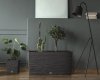 Blumenkasten Blumentopf Blumenkübel Pflanzkübel Furu Case 77cm Tannennadeln - Grau