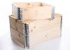 3x Palettenrahmen Aufsatzrahmen Hochbeet 120x80cm natur