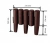 Palisade 2,7m in braun