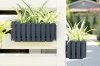 Blumenkasten Balkonkasten Landhaus-Optik - Fancycase 600 Anthrazit mit Halterungen