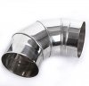Edelstahl Ofenknie Bogen 0-90° Knie 130mm