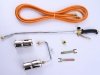 Gasbrenner Unkrautvernichter Gaslötgerät Dachbrenner 2 Flammen + Adapter