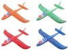 3x Styroporflugzeug Flugzeug Spielzeug LED Flieger Segelflugzeug Wurfgleiter