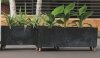 Blumenkasten Blumenkübel mit Füßen Pflanzkübel Beton Optik Übertopf 77cm - Beton