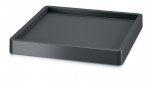 Blumenuntersetzer Rolluntersetzer - Quadrat mit Rand 300 Anthrazit