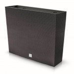 Blumenkasten Geländerkasten Blumentopf Rattan - 58cm mit Ablauf Umbra