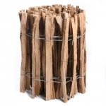 Staketenzaun Holzzaun Haselnussholz imprägniert - 0.8m x 5m, Lattenabstand  7-8cm