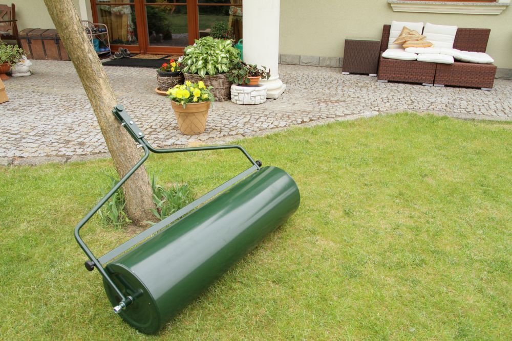 Garten HandGartenge Gartenwalze Walze Rasenwalze in grün 102 cm