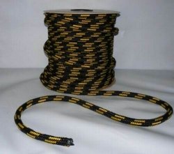 Polypropylen Seil PP schwimmfähig Polypropylenseil -  schwarz-gelb,  4mm, 50m