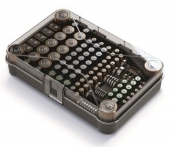 Batteriebox Organizer Sortierbox Aufbewahrungsbox für 115 Batterien Akku Box