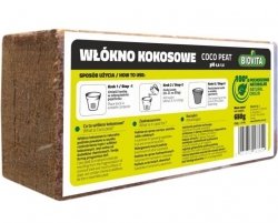Kokosfaser Brikett Kokoserde Kokos Quellerde Anzuchterde 650g 8-9L Kokosstreu 
