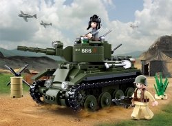 Klemmbausteine Spielbausteine Spielset Militär Army Soldaten Bausatz - Panzer Tank T-34 G119865 
