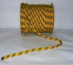 Polypropylen Seil PP schwimmfähig Polypropylenseil -  gelb-schwarz,  18mm, 30m