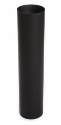 Ofenrohr FAL Rauchrohr Kaminrohr 0,6mm Schwarz feueraluminiert - 100cm 130 mm
