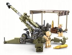 Klemmbausteine Spielbausteine Militär Bausatz Flugabwehrkanone Haubitze M777 G170706 