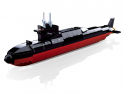 Klemmbausteine Spielbausteine Spielset Militär Schiff Bausatz Kriegsschiff - U-Boot Bausteine G131320