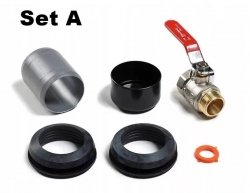 Anschluss-Set A zur Regenwassertonne 125L Fass