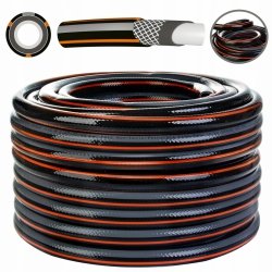 Gartenschlauch Wasserschlauch Carbon Plus 4 lagig  1" - 15m schwarz