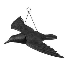 Taubenschreck Vogelscheuche Taubenabwehr Vogelabwehr - fliegende Krähe