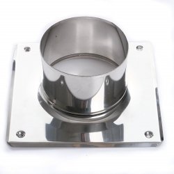 Grundplatte aus Edelstahl zum Schornsteinaufsatz 150mm