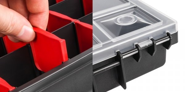 5x Sortimentskasten Werkzeugkiste Organizer Sortierbox Kleinteilemagazin Sortier - NORS40