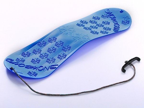 Schneeflitzer Kindersnowboard Schlitten Schneegleiter inkl. Zugseil - blau