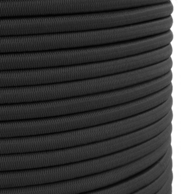 Expanderseil Gummiseil Gummileine Spanngummi Planenseil elastisch 6mm Schwarz - 50m
