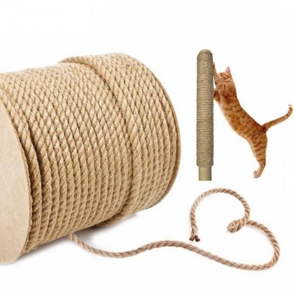 Sisalseil Kratzbaumseil Kratzbäume Natur Tau Sisal Schnur 20mm - 5m