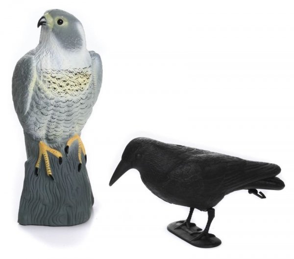 3x Taubenschreck Vogelscheuche Taubenabwehr Vogelabwehr - stehender Falke