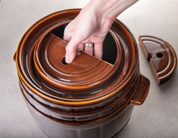 Beschwerungsstein Stein für Sauerkrauttopf Gärtopf Tontopf Steingut Steinzeug 23cm