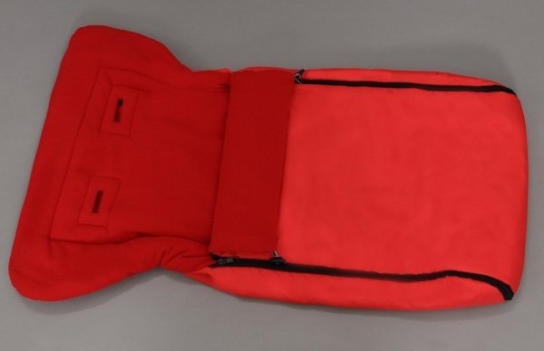 Holzschlitten mit Rückenlehne Winterfußsack 90cm Schwarz