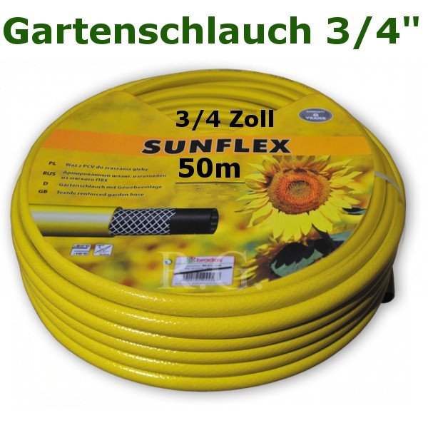 Gartenschlauch Sunflex 3/4&quot; 50 Meter Lang