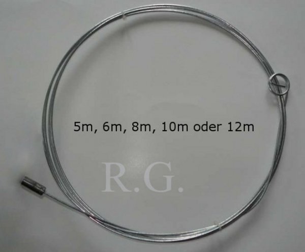 Reinigungsset - Kaminbesen 12,5 cm + Schubstange 5m + Zuggewicht 1,9kg + Karabinerhaken