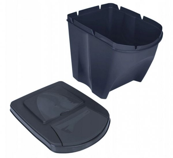 Mülleimer Abfalleimer Mülltrennsystem 3x25L Box Anthrazit