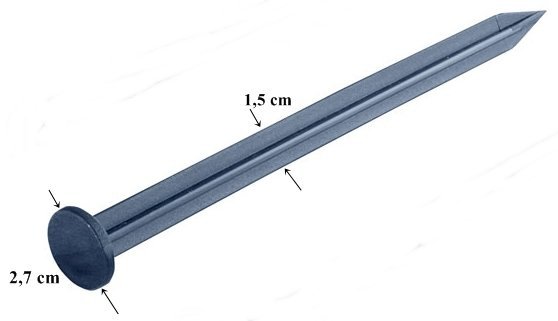 Mähkante Rasenkante Pflasterstein Beeteinfassung Kantenstein 78mm 100cm + 6 Nägel