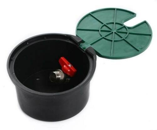 Ventilbox Ventilkasten Bewässerung Box für Magnetventile - mit Kugelhahn