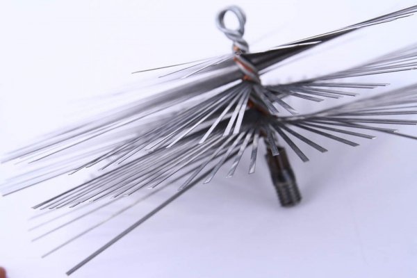 Schornsteinbesen Kaminbesen aus Federstahl 13cm