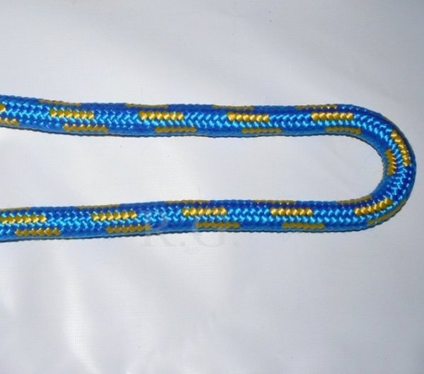 Polypropylen Seil PP schwimmfähig Polypropylenseil - blau-gelb,  4mm, 20m