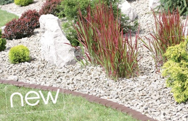 Palisade Rasenkante Beetumrandung 3,8m IPAK2 Grau