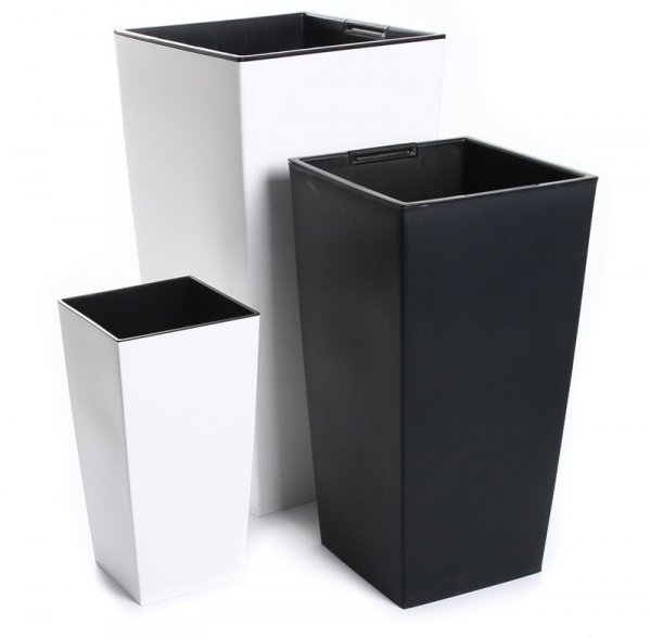 Blumentopf Blumenkübel Pflanztopf Pflanzkübel Einsatz -  Furu Square 38cm Anthrazit