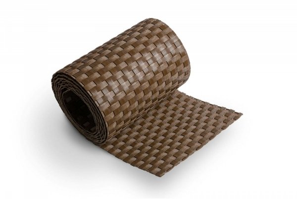 Sichtschutzstreifen Sichtschutz Rattan mit Clips 19x255cm - Hellbraun