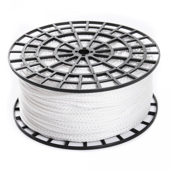 Schnur Band Flechtschnur Flechtkordel Kordel Polyester Basteln Seil - 50m 6mm Weiß