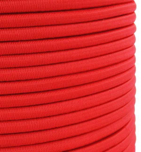 Expanderseil Gummiseil Gummileine Spanngummi Planenseil elastisch 10mm Rot - 1m