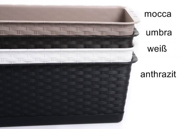Blumenkasten Balkonkasten Ratolla Case P 800 mocca
