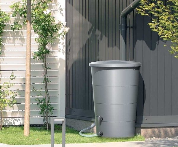 Regenwassertonne Regentonne 200L Anthrazit 