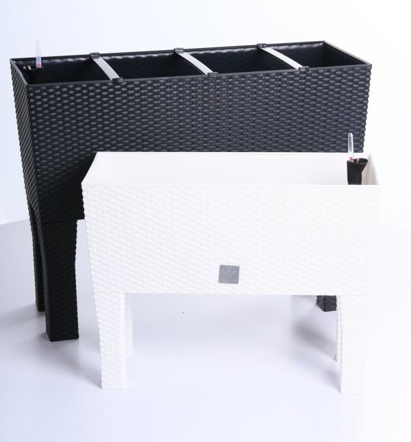 Blumentopf Blumenkasten mit Füßen Rattan 600 umbra